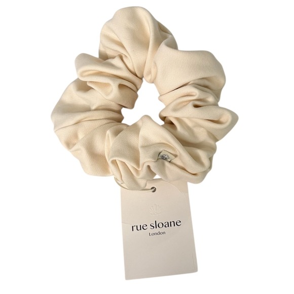 NEW Rue Sloane London Chou Super Scrunchie Cream Oversized Statement Hair Tie main image 4